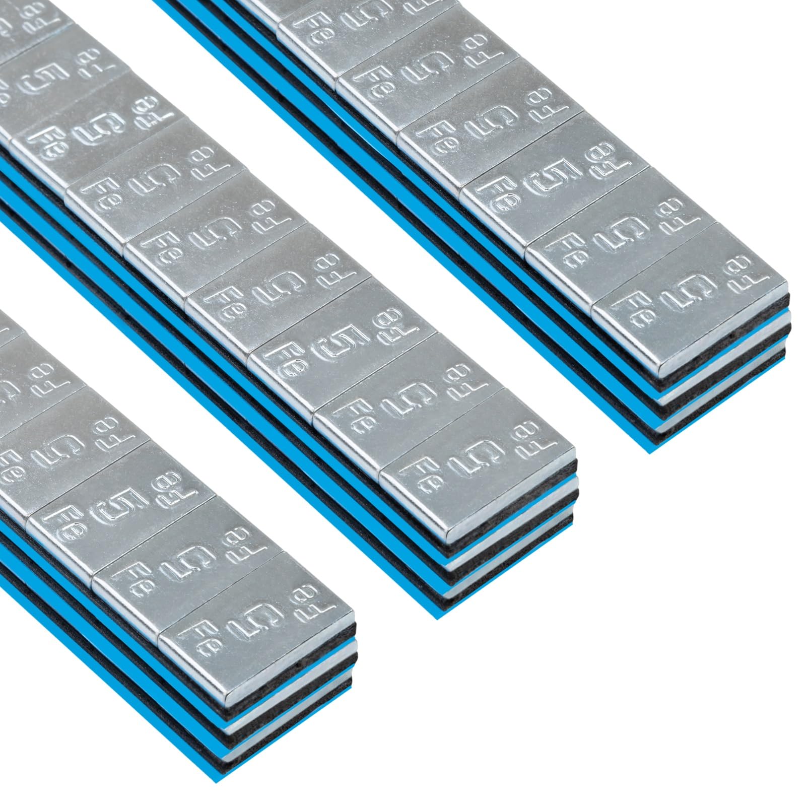 Klebegewichte Für Alufelgen - 6kg Rolle Mit 1200x5g Segmenten, Felgensilber & Verzinkt