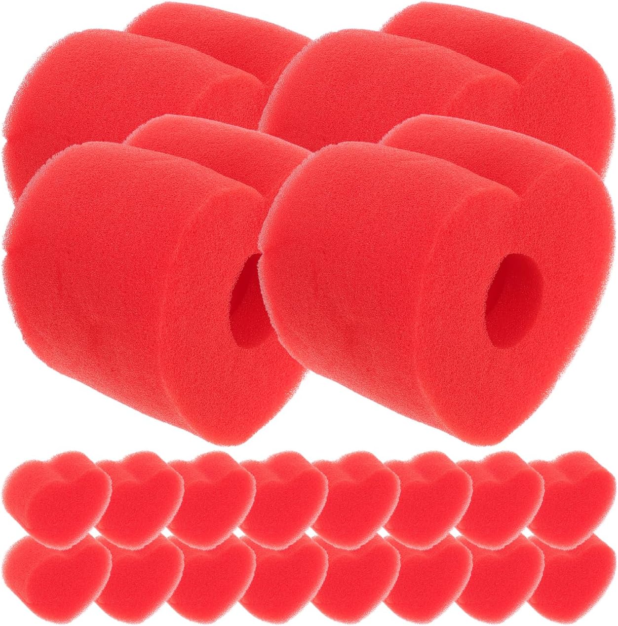 4 Sets Heart Shaped Sponge Tricks Props for Stage and Party Performance Close-up Accessories