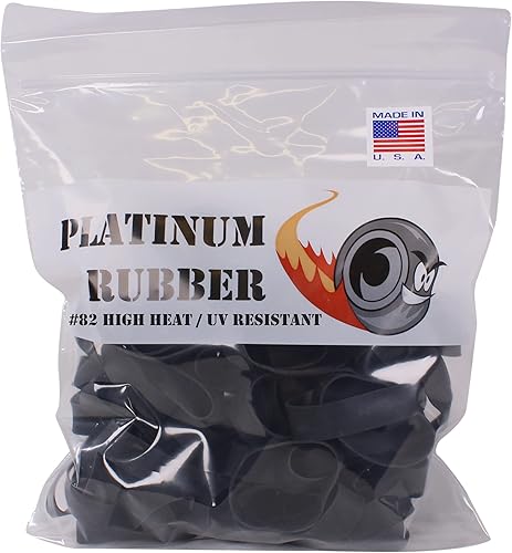 Bandas de goma negras #82 extra anchas de alta calidad para exteriores, fabricadas en Estados Unidos, banda de crepé de goma platino resistente al