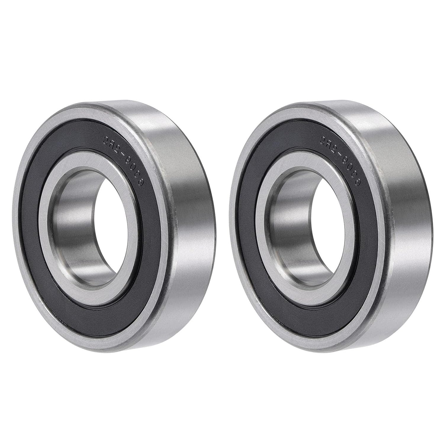 TOP-VIGOR 2Pcs 6309-2RS Deep Groove Ball Bearings, Z1 45mm x 100mm x 25mm Double Sealed Industrial Bearings, Chrome Steel Skateboard Bearings for Electrical Instrument Equipment