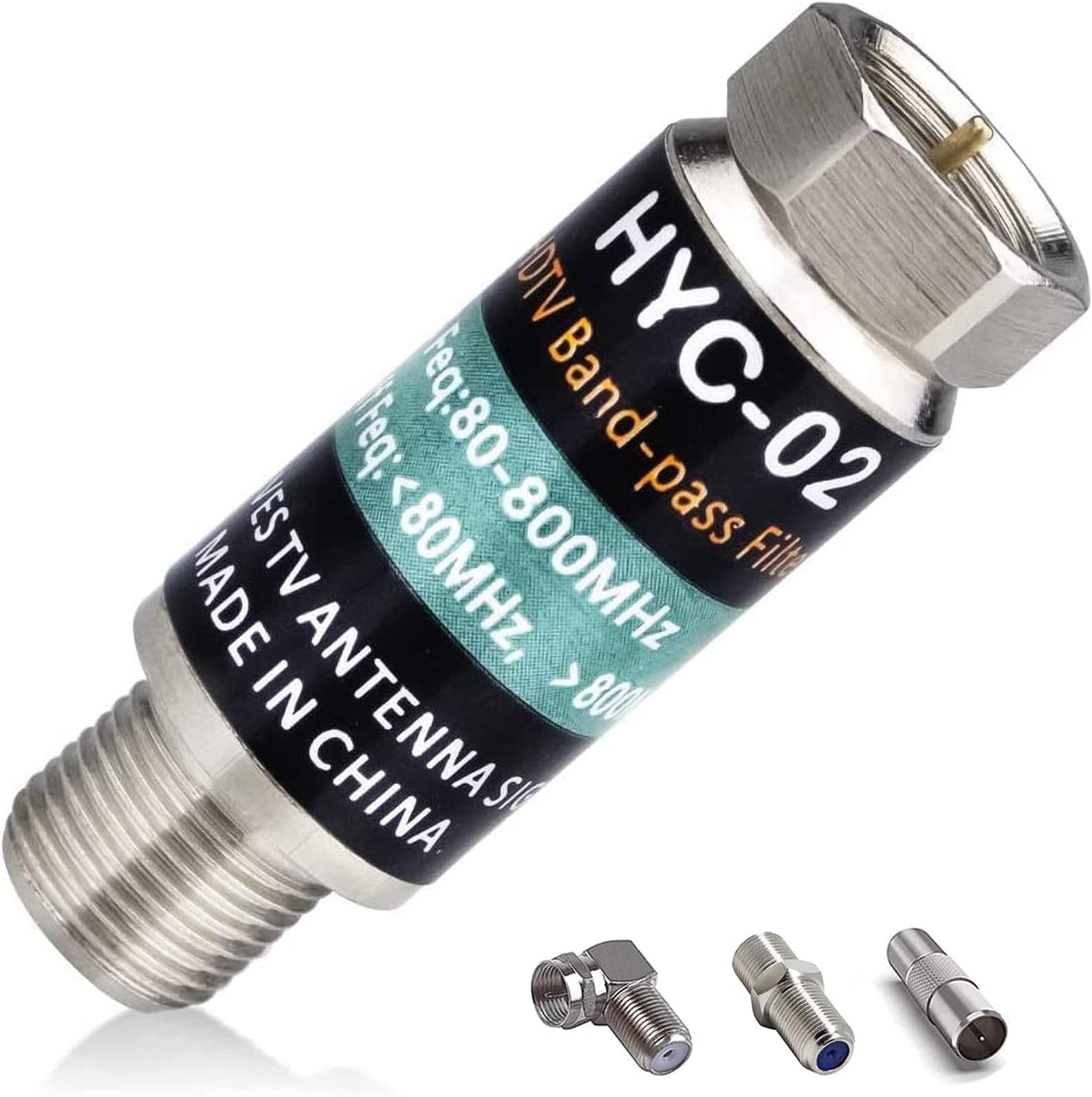 LTE Filter for TV Antenna Improves Digital Antenna Amplifier - 4G Filter for Clear TV Channels,Reduces Interference from Cell Towers (Green)