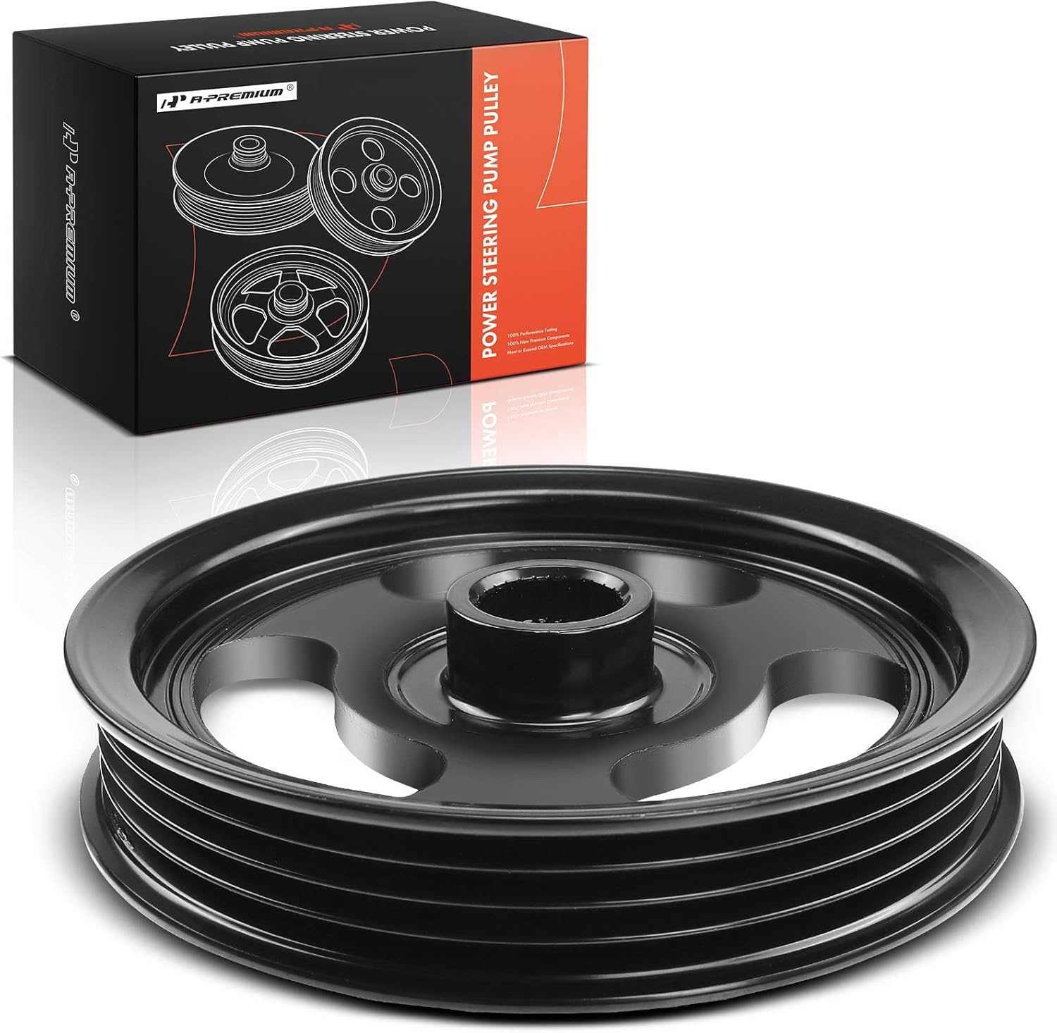 A-Premium Power Steering Pump Pulley Compatible with Honda Civic 2001 2002 2003 2004 2005, 1.7L 2.0L
