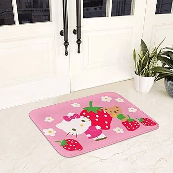 Amazon | 玄関マット ハローキティ 可愛い 屋外 室内 滑り止め