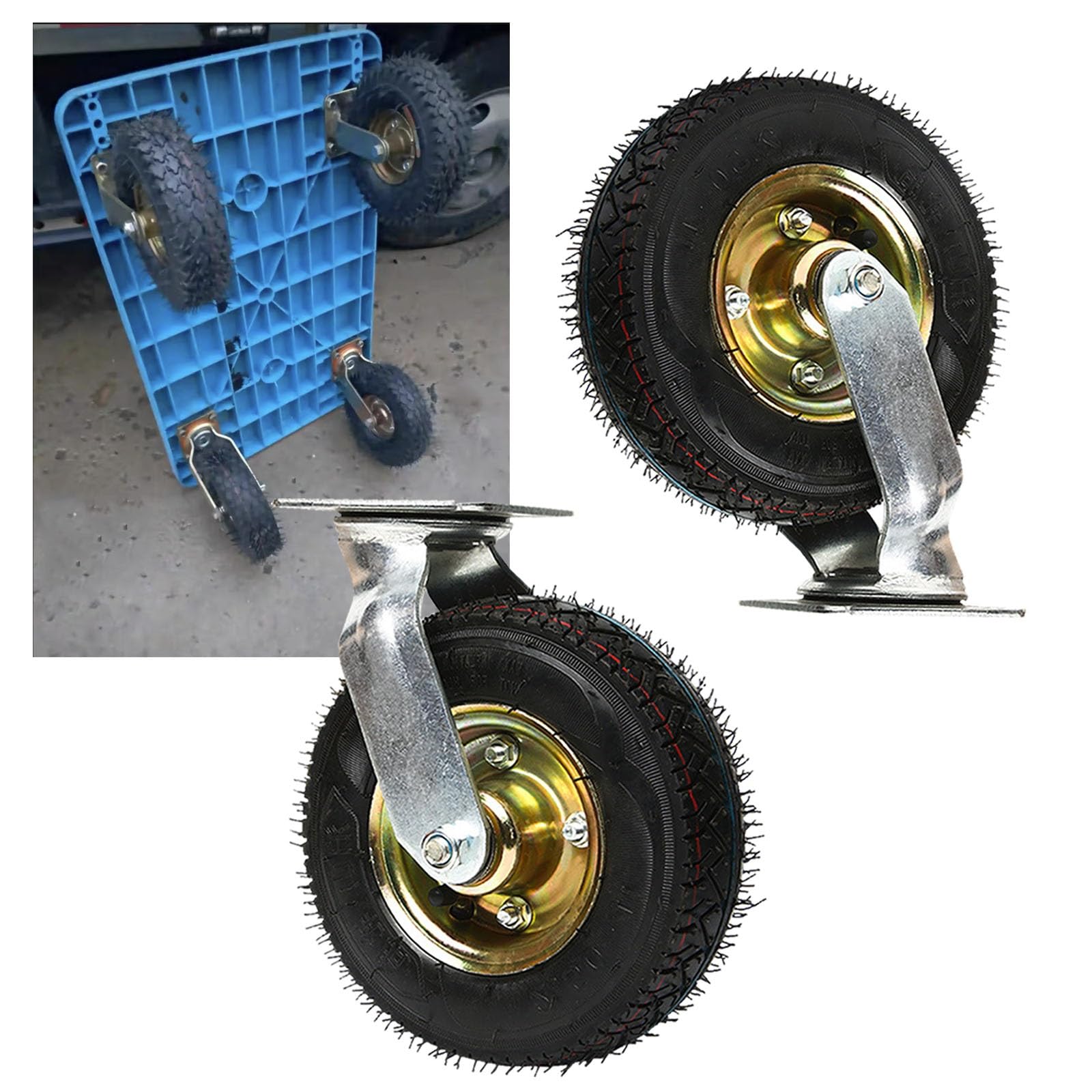 Amazon.co.jp: 家具用キャスター 車輪直径Φ15cm 20cm、静音回転 