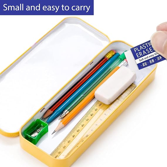 10 Pcs Rubbers Erasers,Pencil Rubber Eraser Multipack,Smudge-Proof Rubber for School,Home,Office Work,Kids Homework & Adult Art Projects Classroom Supplies With Gentle Erasing,Latex-Free Plastic,White