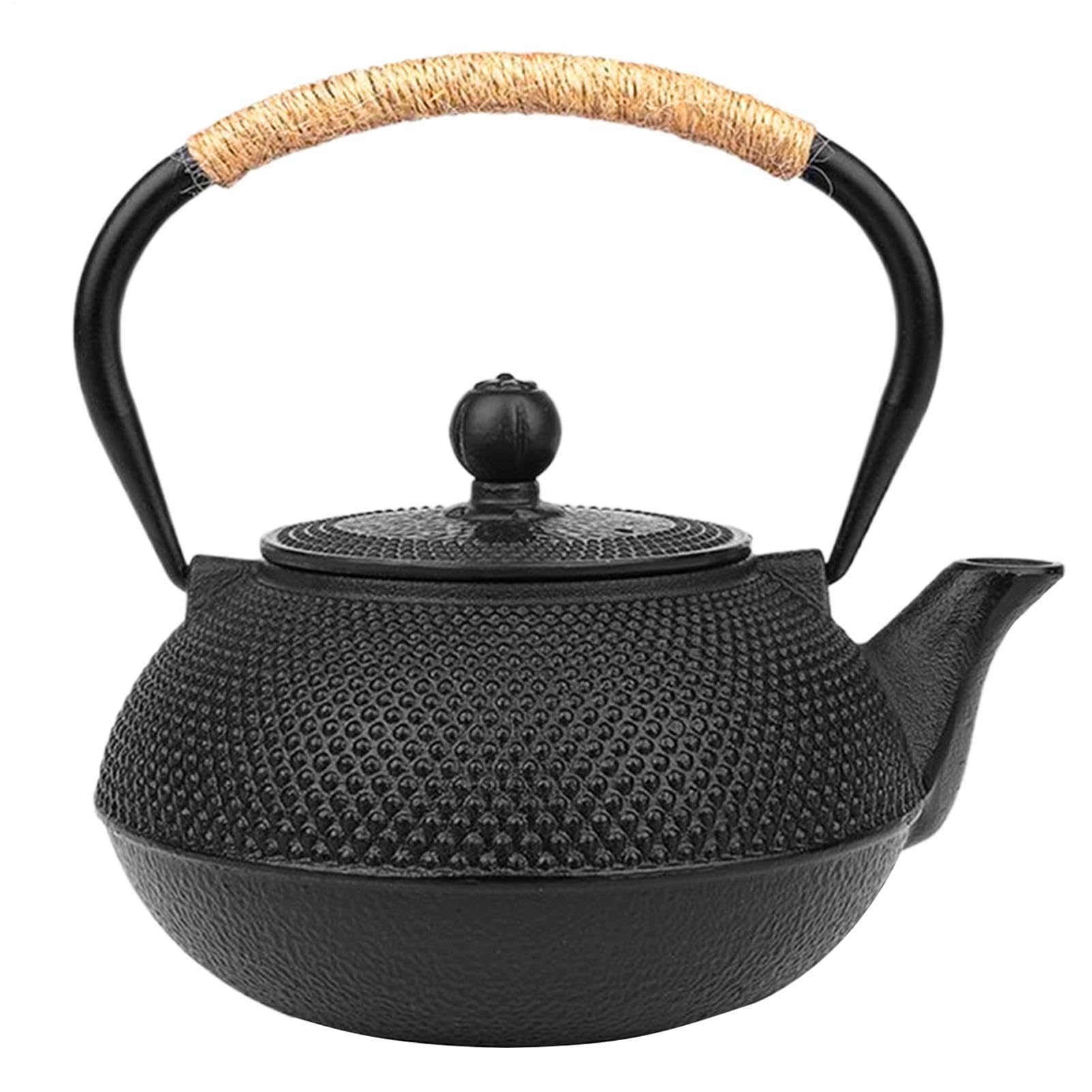 Para Estufa Hierro Fundido Interior Esmaltado Compatible Con Inducción Para | Hervidor de Té Utensilio De Cocina Restaurante Camping Picnic Y Placas De Inducción