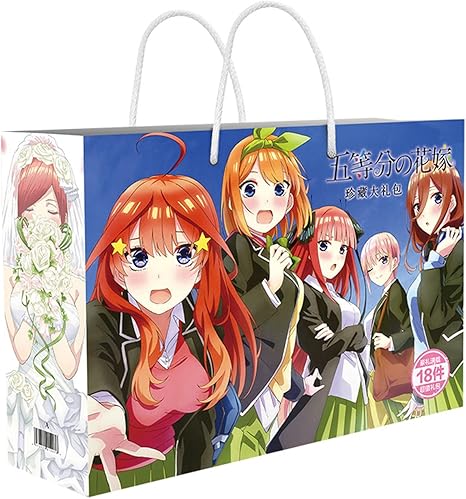Amazon For 五等分の花嫁 福袋 グッズ For 五等分の花嫁 アニメ福袋 23年ver 限定 Happy Bag ギフトトートバッグ 写真シール ラッキーハンドロープ Icカードホルダー スペシャルブックマークコーススケジュール ステッカー 等 人気 スペシャルセット多種類セット 萌え