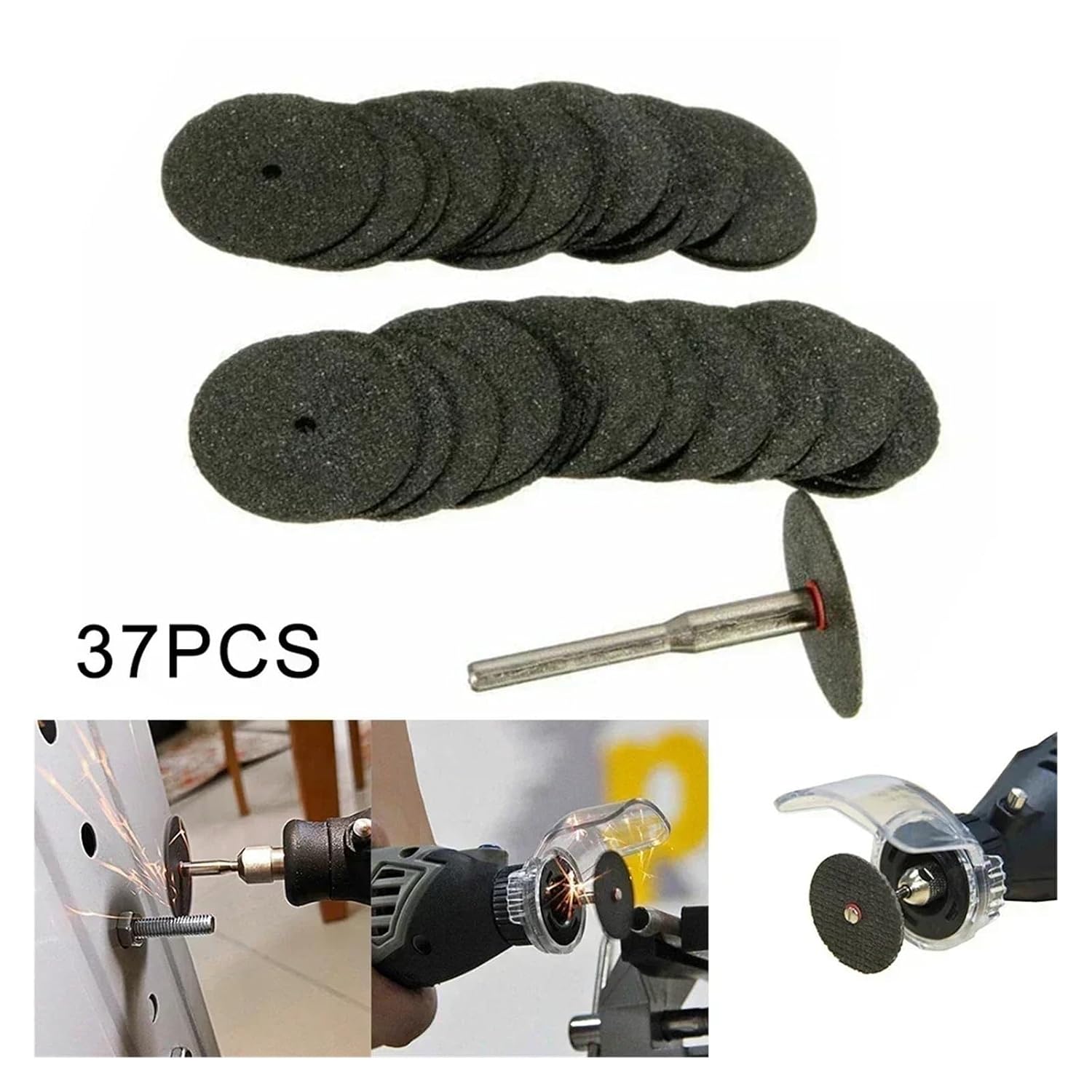 36pcs 24mm Metal Cutting Disc Grinder Rotary Tool Circular Saw Blade Wheel Cutting Sanding Disc Grinding Wheel Abrasive