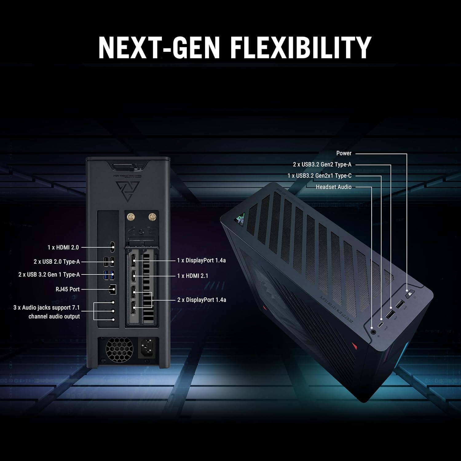 Amazon.com: ASUS ROG i7 RTX 4070 Gaming Small Form Factor Desktop 