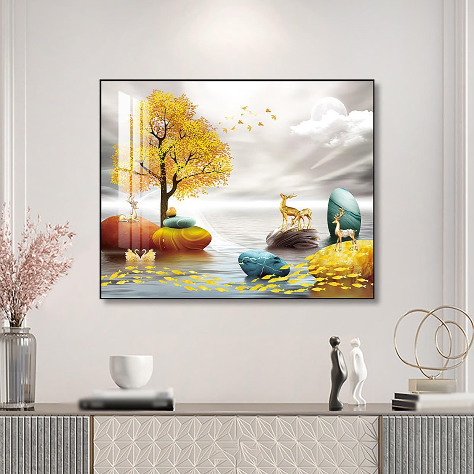 Cubre Cuadro Eléctrico Decorativo, Estilo Nórdico, Cristal, Sin Perforar
