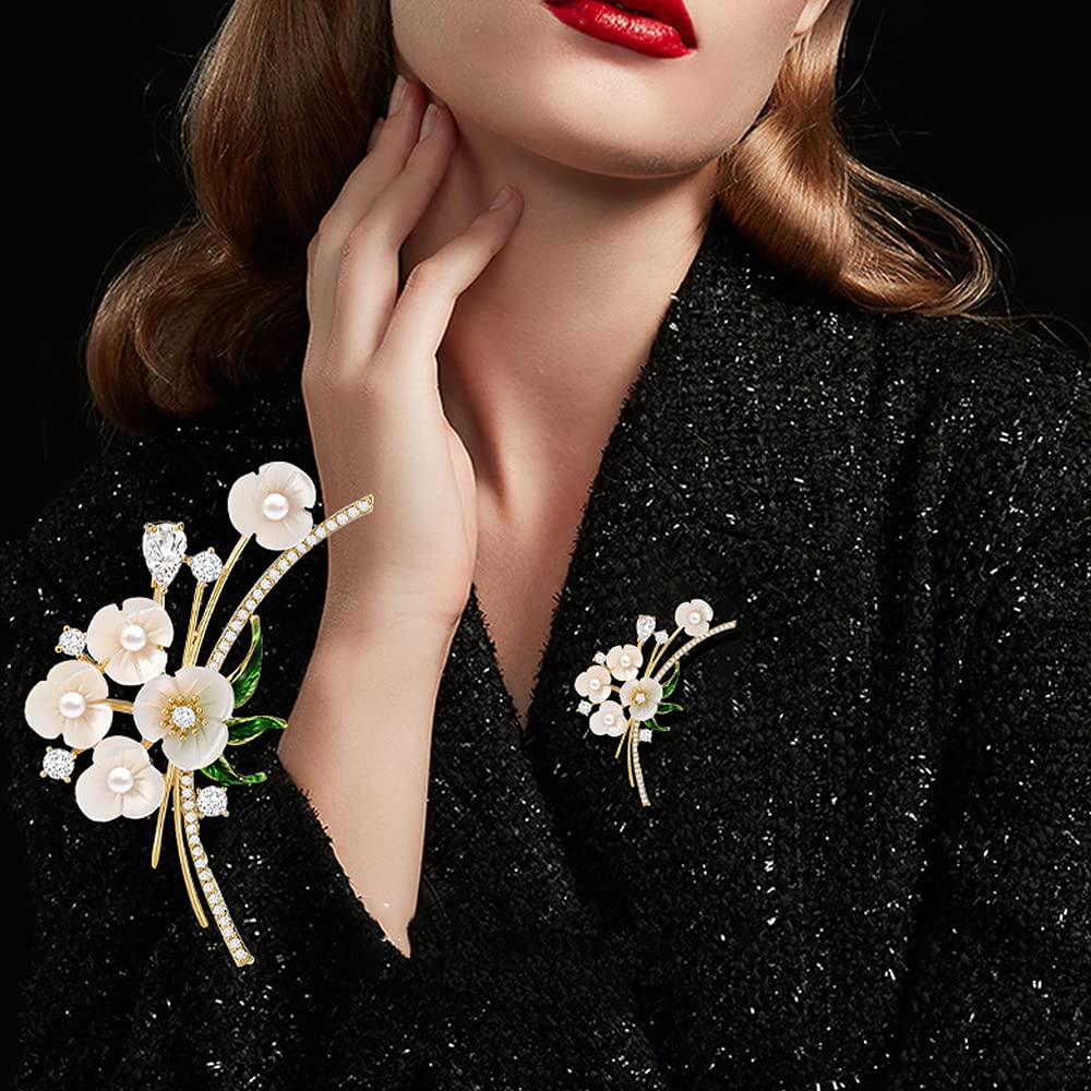 Broches para Mujer, Broche de Ramo de Flores, Broche para Traje, Solapa, Vestido