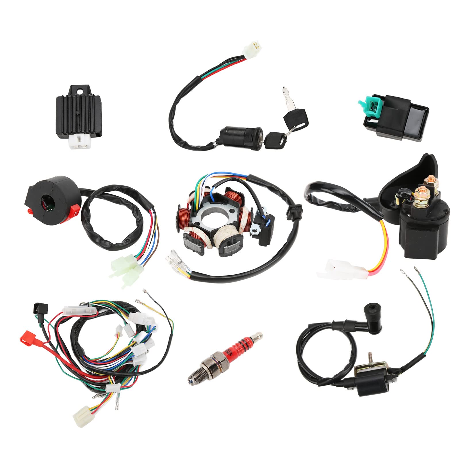 Reemplazo del Arnés de Cableado CDI del Arnés de Cable Cuádruple para 50cc 70cc 90cc 110cc 125cc ATV Quad Dirt Bike Go Kart Parts