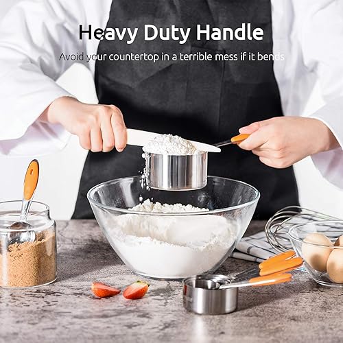 Miniatura 14 de U-Taste - Juego de tazas y cucharas medidoras Multicolores,aguamarina (Aqua Sky),Negro,Azul,Azul medianoche,Naranja,Púrpura,Rojo -,verde azulado