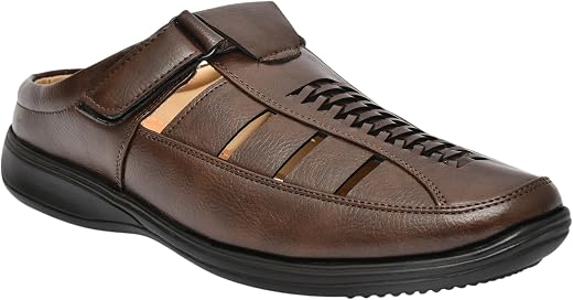 Restroad Men’s Synthetic Leather Sandals