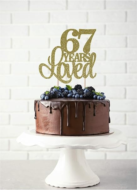 Decoration De Gateau 67 Ans Pour 67eme Anniversaire Happy 67th Decoration Speciale Pour Gateau D Anniversaire 67 Ans Amazon Fr Cuisine Et Maison