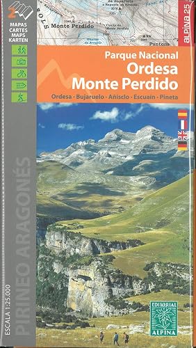 P. N. Ordesa y Monte perdido 1: 25.000 (CARPETA ALPINA - 1/25.000)