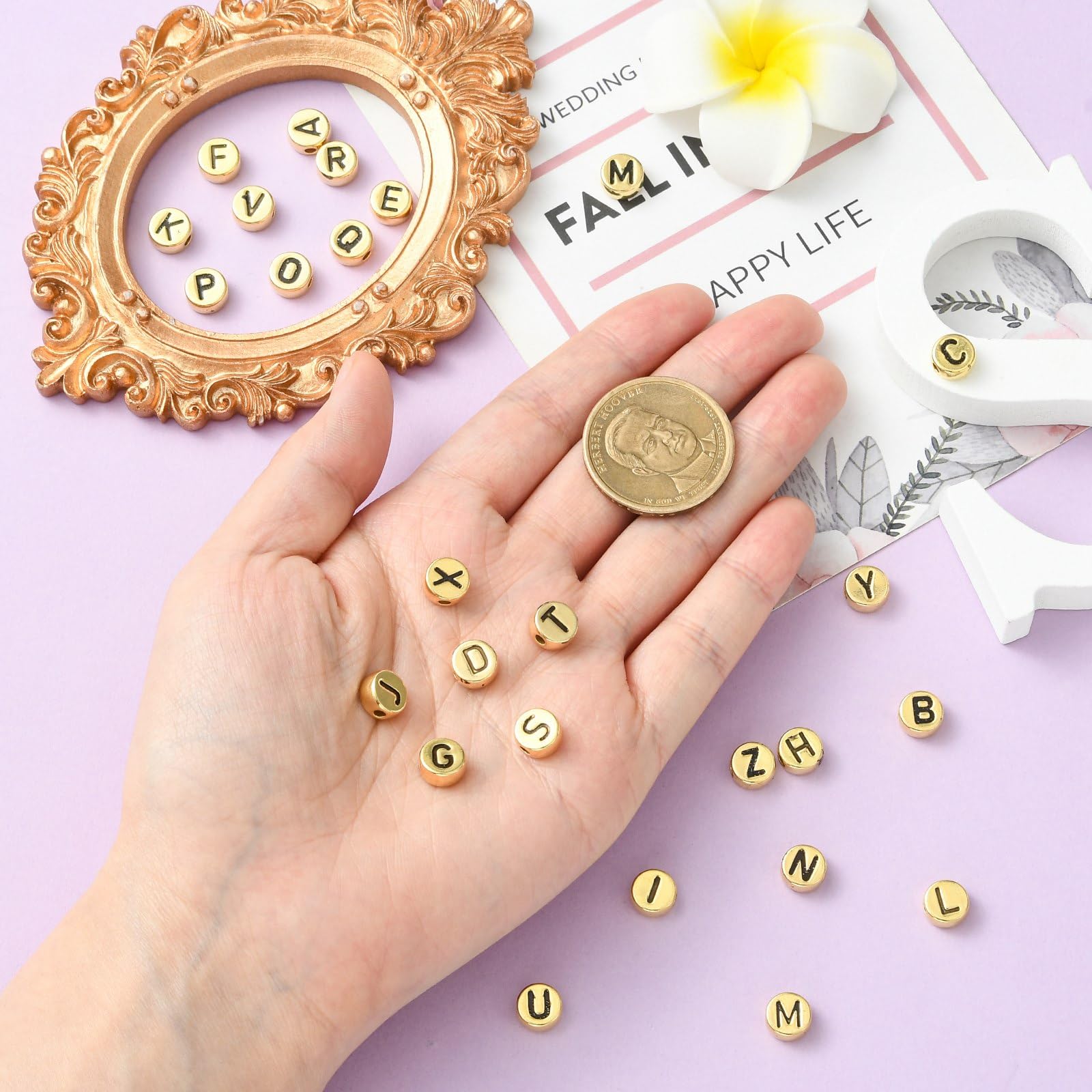 Ipotkitt Cuentas para hacer joyas, cuentas surtidas de acero inoxidable con forma de corazón para collares, pulseras, pendientes, suministros de manualidades