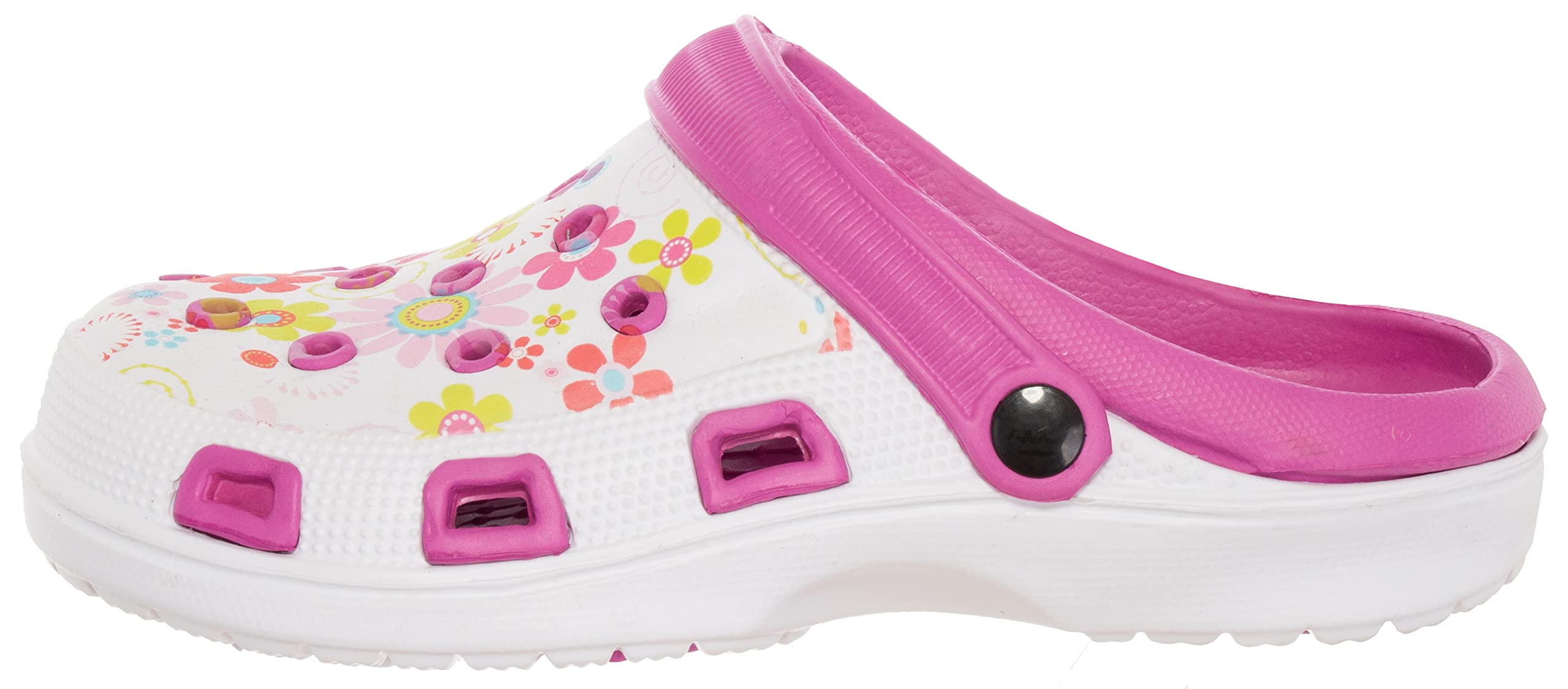 Brandsseller Damskie chodaki ogrodowe, buty ogrodowe, pantofle, lekkie kapcie z kwiatowym wzorem