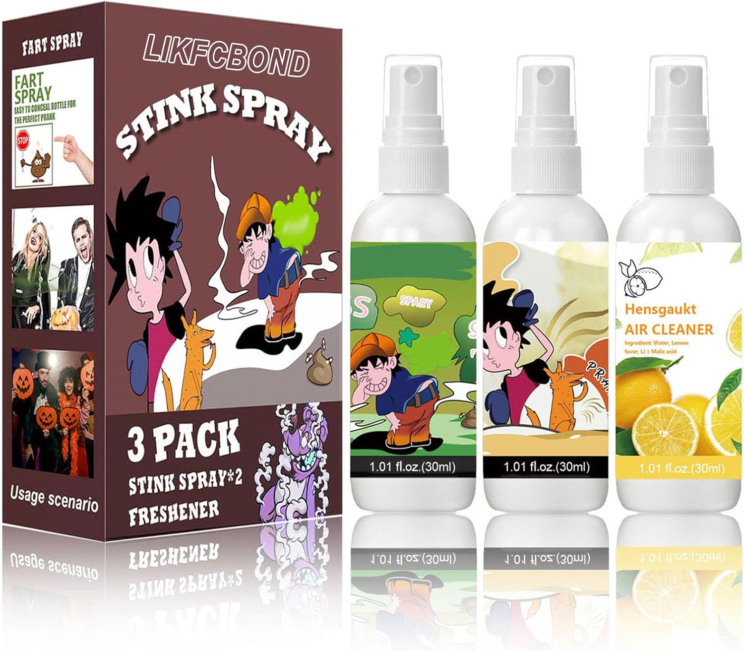 Liquid Stinky Spray Extra Strong, Long Lasting Prank Spray 3 Pack