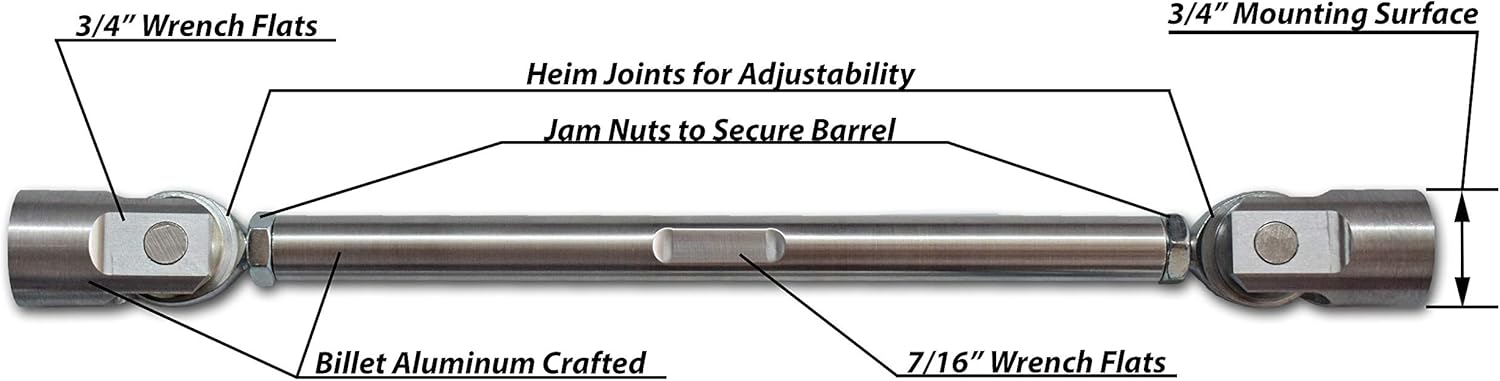 Red Splitter Support Rods 12-13.75" (Pair)