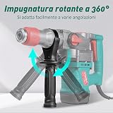 HYCHIKA Perceuse Percussion, Marteau Perforateur avec Embrayage de Sécurité, Perforateur Burineur SDS-Plus, 900W Burineur Electrique Perceuse Beton - 5