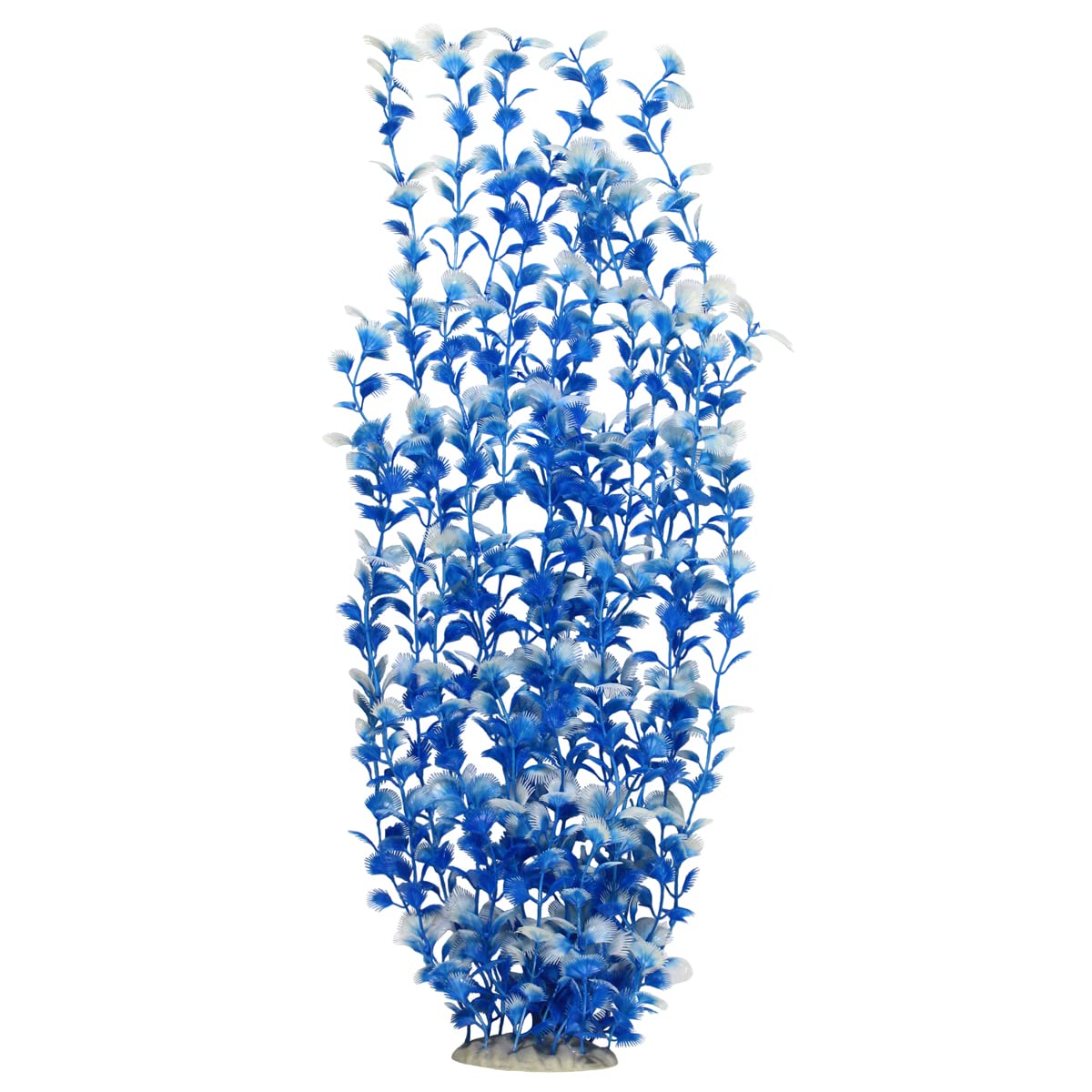 WEkiva Sky Blue Grass Cluster Aquarium Décor Plastic Plants Extra Large 22 Inches Tall 6510