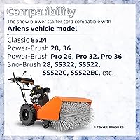 Vista 4 de Cable de arranque eléctrico para soplador de nieve 02483100 compatible con Ariens Cable de arranque eléctrico de repuesto para Ariens, MTD, Murray