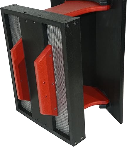 Miniatura 5 de DutchCrafters Fly by - Comedero de plástico de polietileno para pájaros con techo cubierto para pájaros silvestres, duradero, para todo tipo de