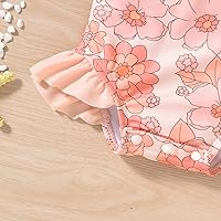 Vista 46 de Aalizzwell Traje de baño de una pieza de manga larga con sombrero para bebé niña Sirena cian