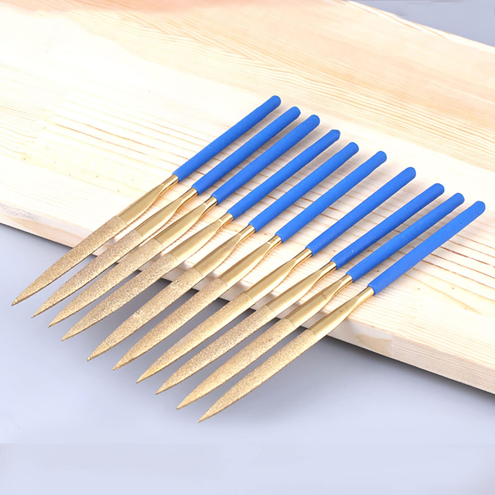 Handwerkzeug-Sets, Mini-Diamantfeilen-Set, 10-teiliges Mini-Modellierfeilen-Metallfeilen-Set for Metall, Kunststoff, Glas, Holz, Schmuck