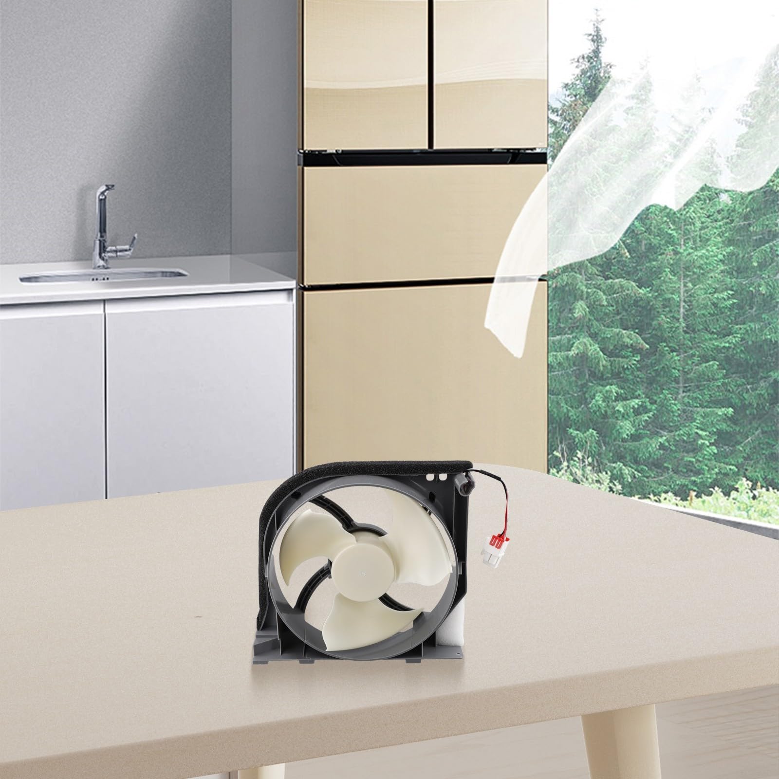 Motor de ventilador para frigorífico Samsung DA97-15765A DA97-15765C DA97-12842A, ventilador de condensador de repuesto CC 12 V, para una mejor refrigeración, reducción de ruido, fácil instalación,