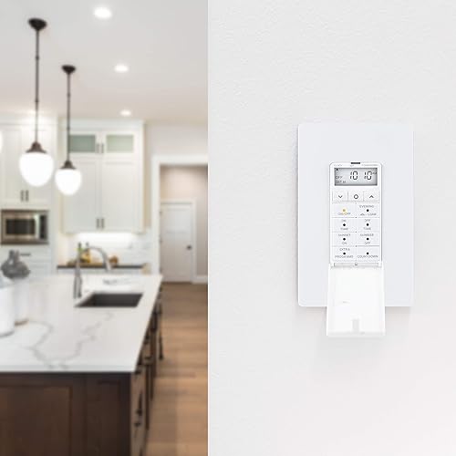 Miniatura 8 de UltraPro Daysmart Temporizador digital de 7 días de pared, ajustes programables, ajustes preestablecidoscuenta regresiva, anulación, salidapuesta