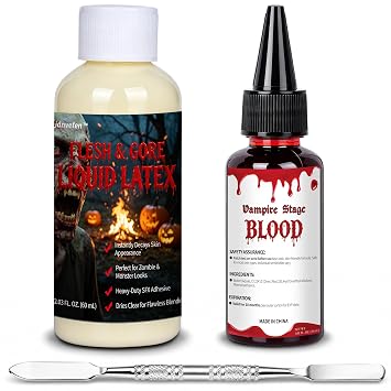 3Pcs Liquid Latex SFX Makeup Kit with Spatula Tool