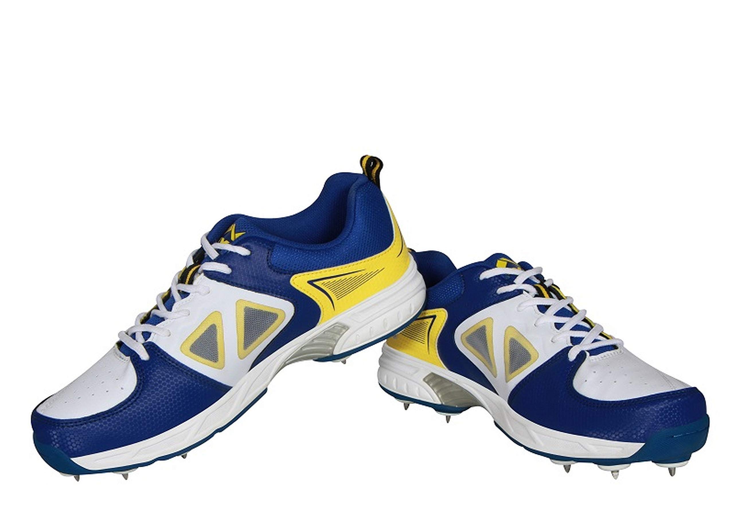 Nivia Lords Cricket Shoes, Men's 7 UK (White/Blue)