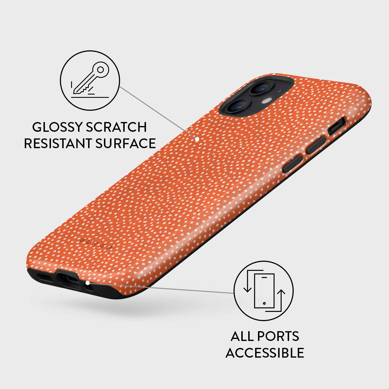 Amazon.co.jp: BURGA (ブルガ) スマホケース iPhone 12 Mini対応