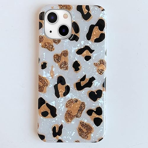 Miniatura 8 de J.west Funda compatible con iPhone 14 Plus, funda protectora de silicona suave con estampado de guepardo translúcido y transparente para niñas y