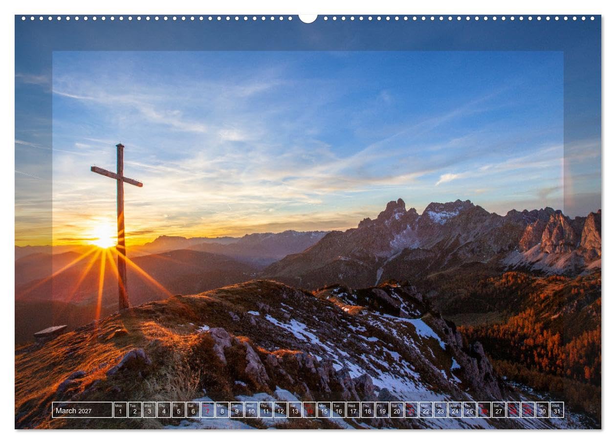 When the sun rises and sets (High Quality Premium Wall Calendar 2027 DIN A2 landscape),CALVENDO 12 Month Wall Calendar: Magical moments in the Austrian Alps