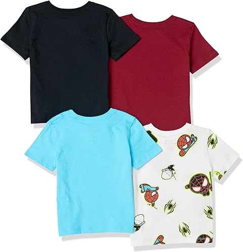 Vista 70 de Yaxa Essentials Disney Marvel Camisetas de manga corta para niños y niños pequeños de Star Wars (cebra previamente manchada), paquetes