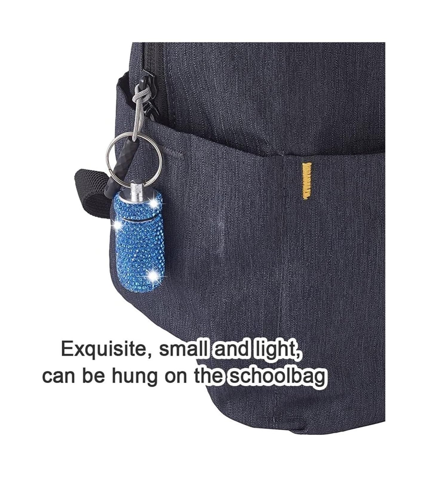 Llavero con estuche for pastillas, pastillero de aleación de aluminio, organizador portátil for tabletas de vitaminas y medicinas, pastillero colgante EDC de metal sin BPA (Size : 8 pcs)