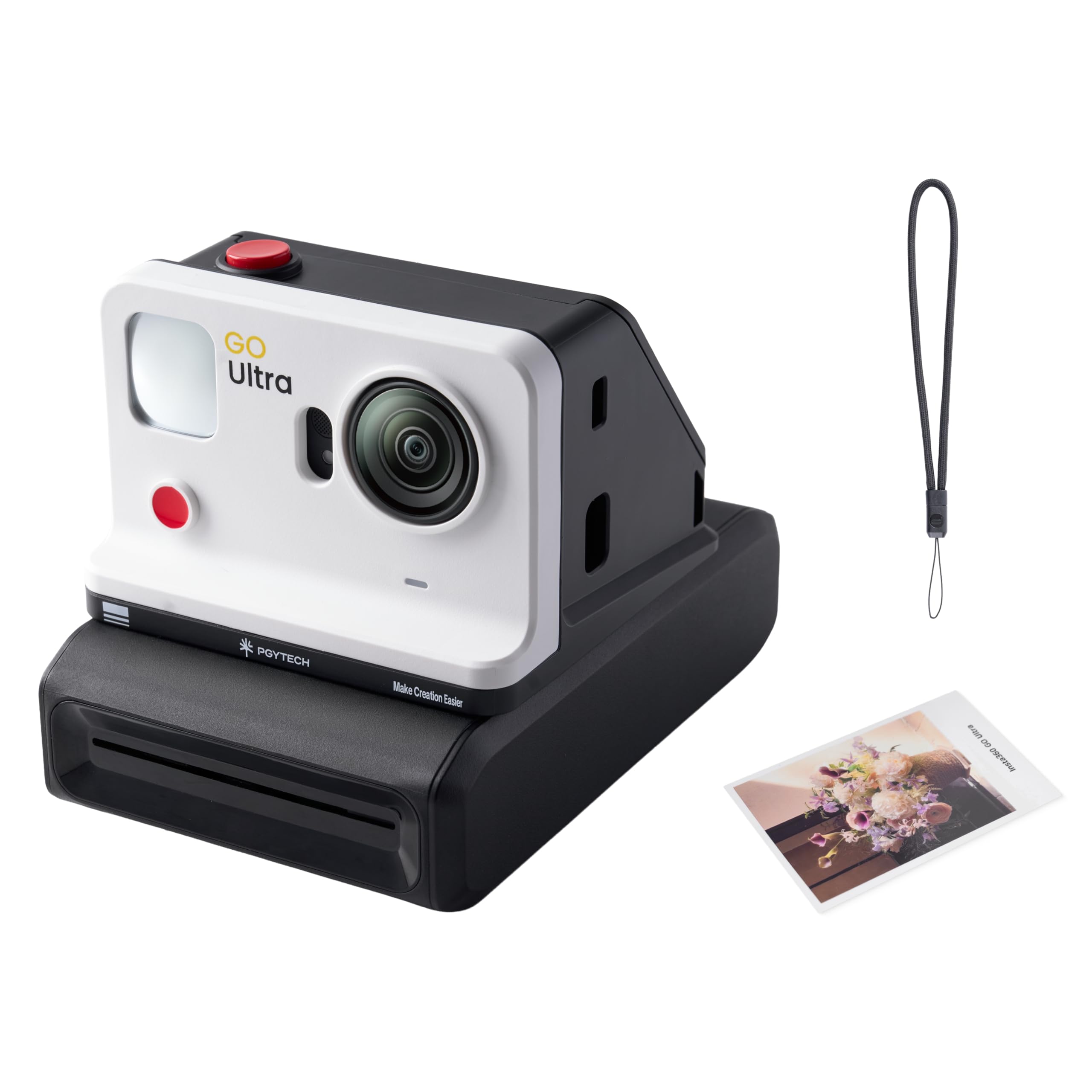 PGYTECH FunCam Kit Imprimante Photo pour Insta360 GO Ultra, Pack Impression Créative avec Coque Magnétique, Imprimante de Poche HD 300dpi et 10 Papiers Photo
