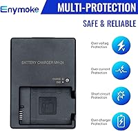 Vista 5 de Cargador de batería MH-24 compatible con Nikon EN-EL14 EN-EL14A batería para Nikon D5100 D5200 D5300 D5500 D5600 D3100 D3200 D3300 D3400 D3500 Df