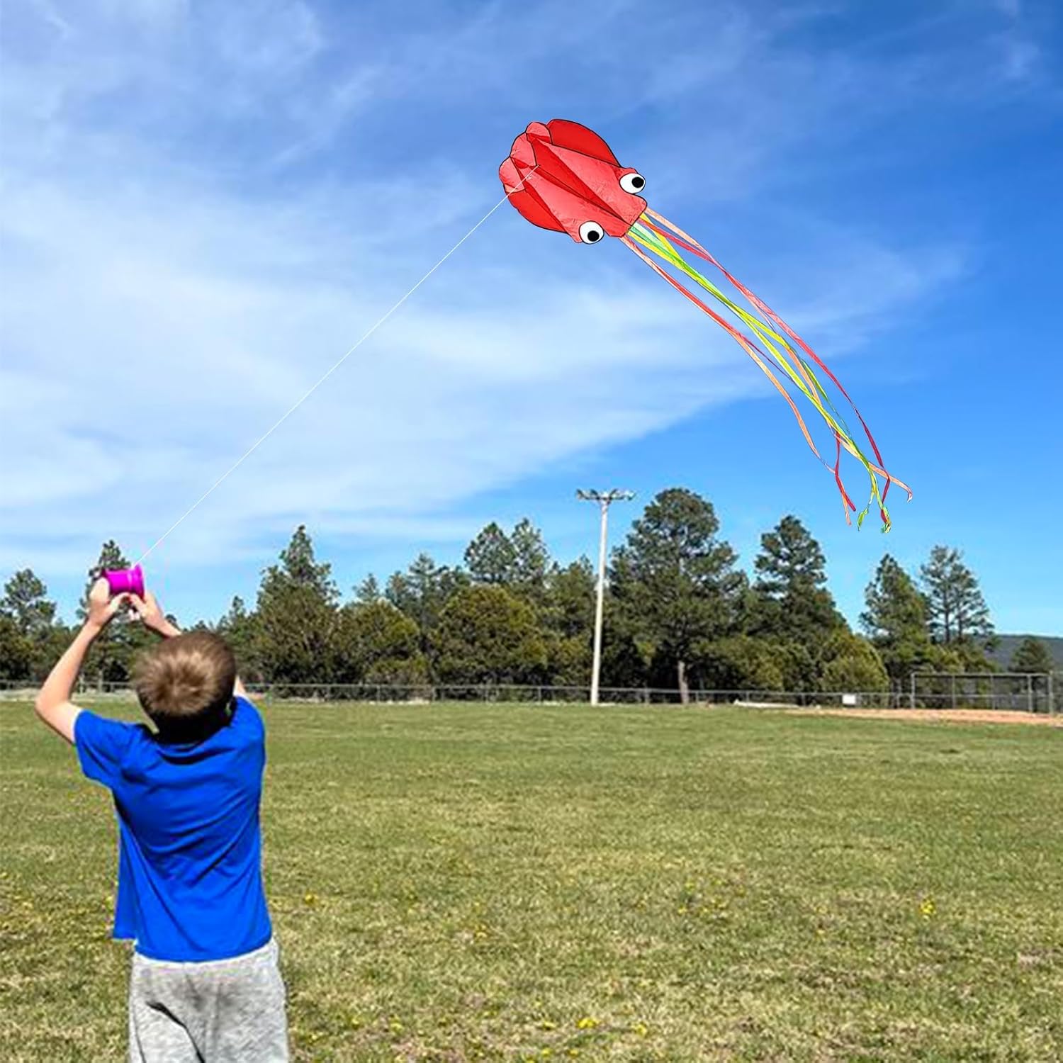 Simxkai Kites for Kids & Adults, Beach Kites, Easy for Fly for Toddlers Ages 3-5 with 300ft Kite String Each Handle
