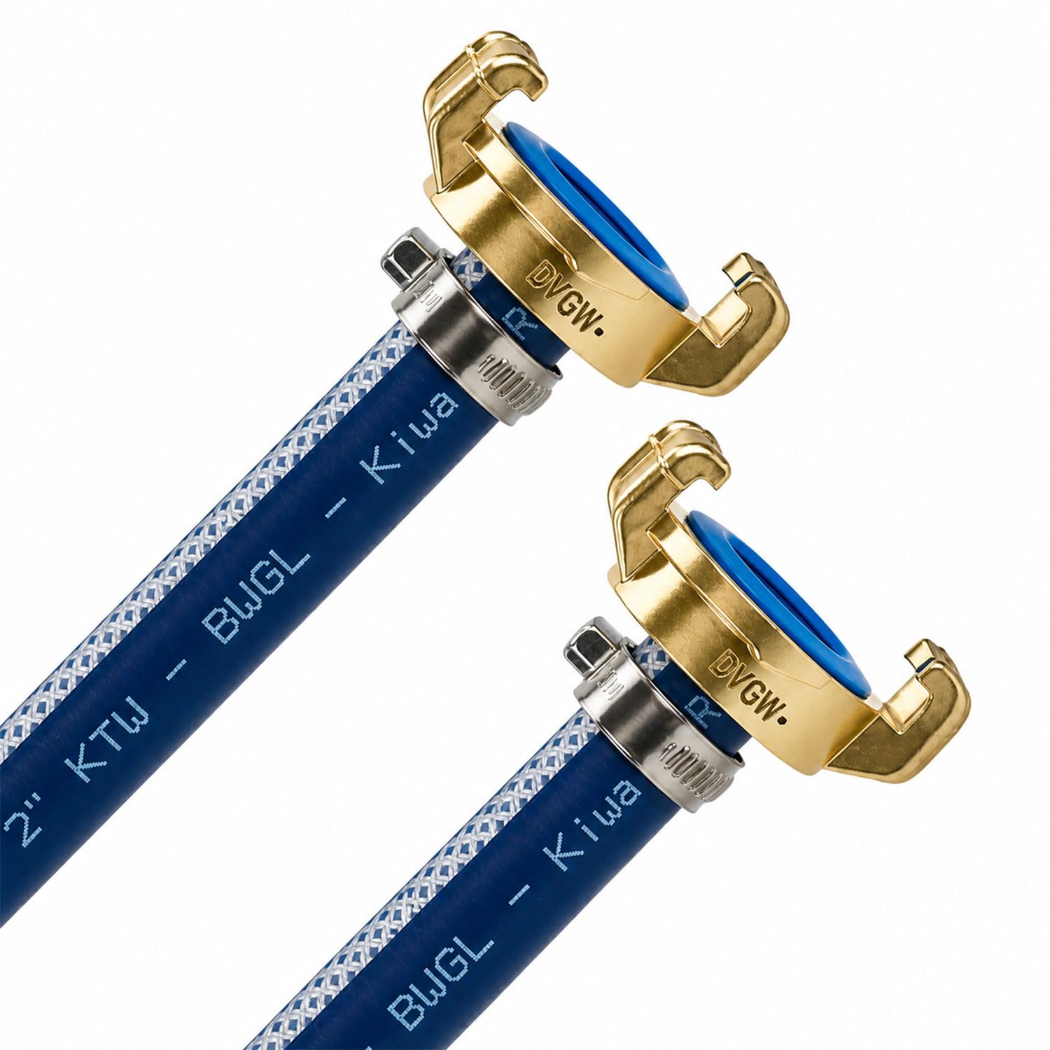 Valekna Trinkwasserschlauch-Set 1/2 Zoll, 25m mit 2 GEKA plus Trinkwasserkupplungen – Lebensmittelschlauch KTW-BWGL geprüft, DVGW-zertifizierte Kupplungen, 10 bar, hochflexibel & UV-beständig