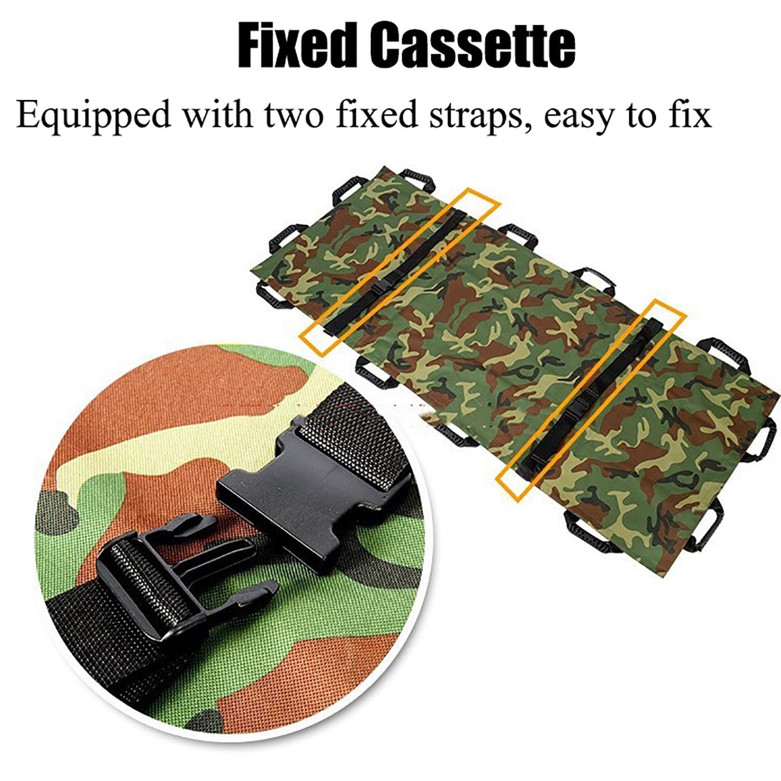 Ecarteur Souple Pliable avec 12 Poignées Oxford Etanche Secours Sauvetage Urgence Sauvetage pour la Nature Maison Scolaire Sport Ambulance avec Sac de Rangement
