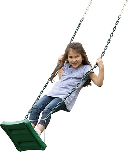 Miniatura 5 de Swing-N-Slide WS 5110 - Dos asientos de columpio amarillos de servicio extremo con un columpio de pie, paquete de actualización, amarillo