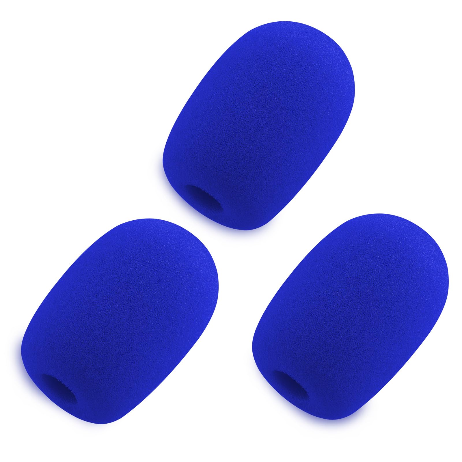 LEFXMOPHY Blue Windscreen for Razer BlackShark V2 / V2 Pro / V2 X/Kaira Pro Gaming Headset Microphone Pop Filter Mic Foam Cover, 3-Pack