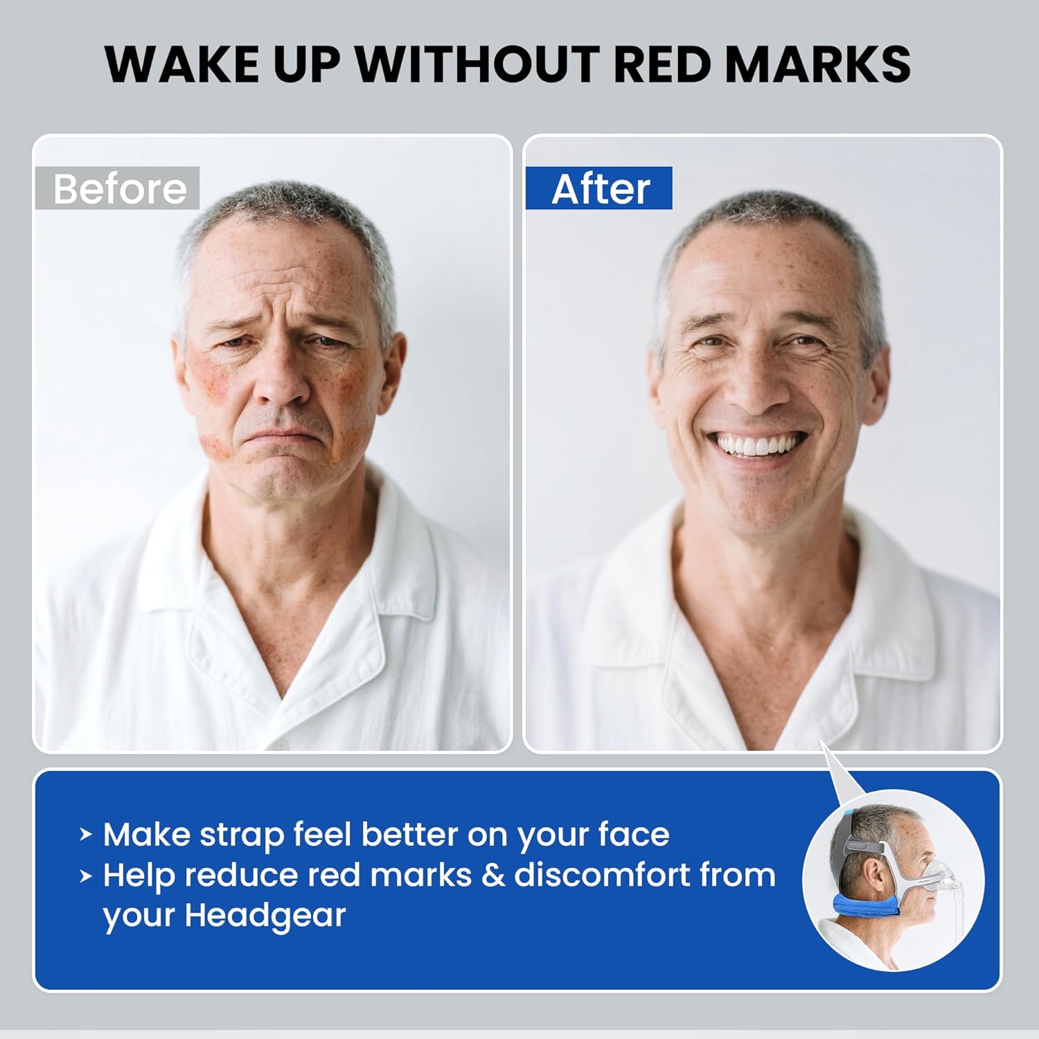 N20 Headgear Compatible with AirFit N20 / AirTouch N20 Nasal Mask Headgear,Elasticity Premium Soft Replacement AirFit N20 Headgear with Clips and Strap Covers - Image 5