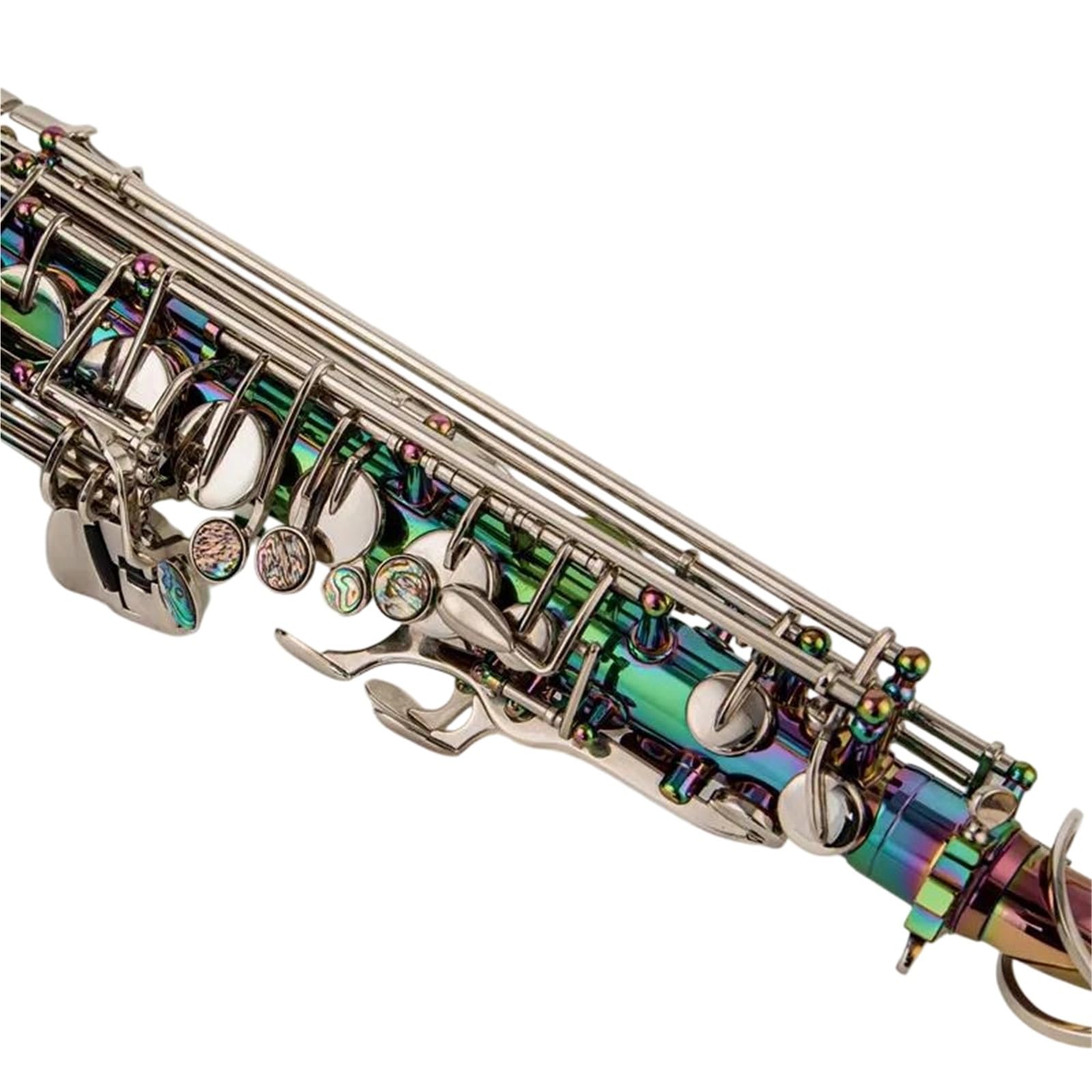 Sassofoni Sassofono Contralto In Mi Bemolle In Ottone Con Finitura Laccata Iridescente Fornito Custodia E Accessori