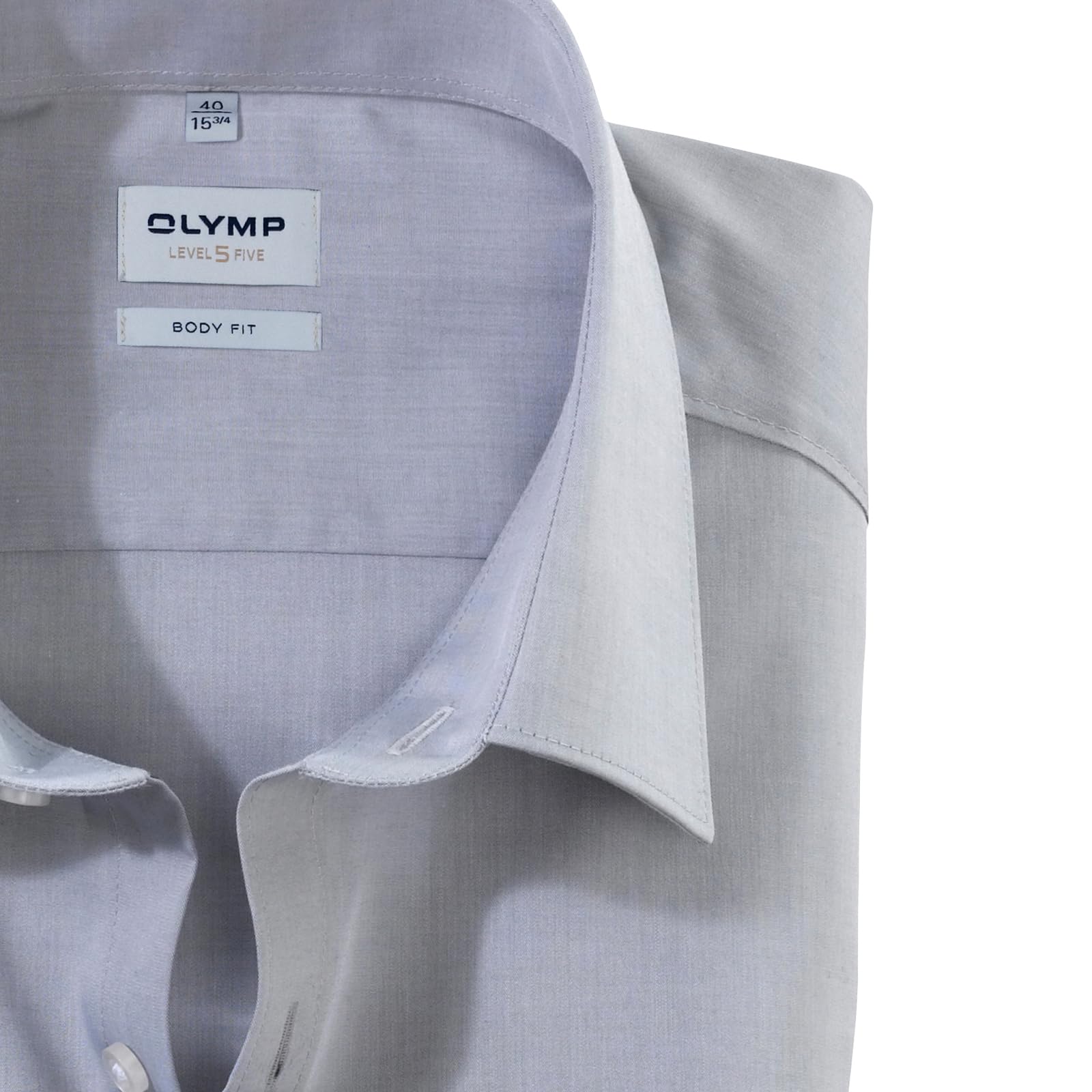 OLYMP Herren Oberhemd Langarm Level Five - Jersey Hemd, Atmungsaktiv, Extra Dünn, NY Kent Kragen - Hemden Herren Body Fit