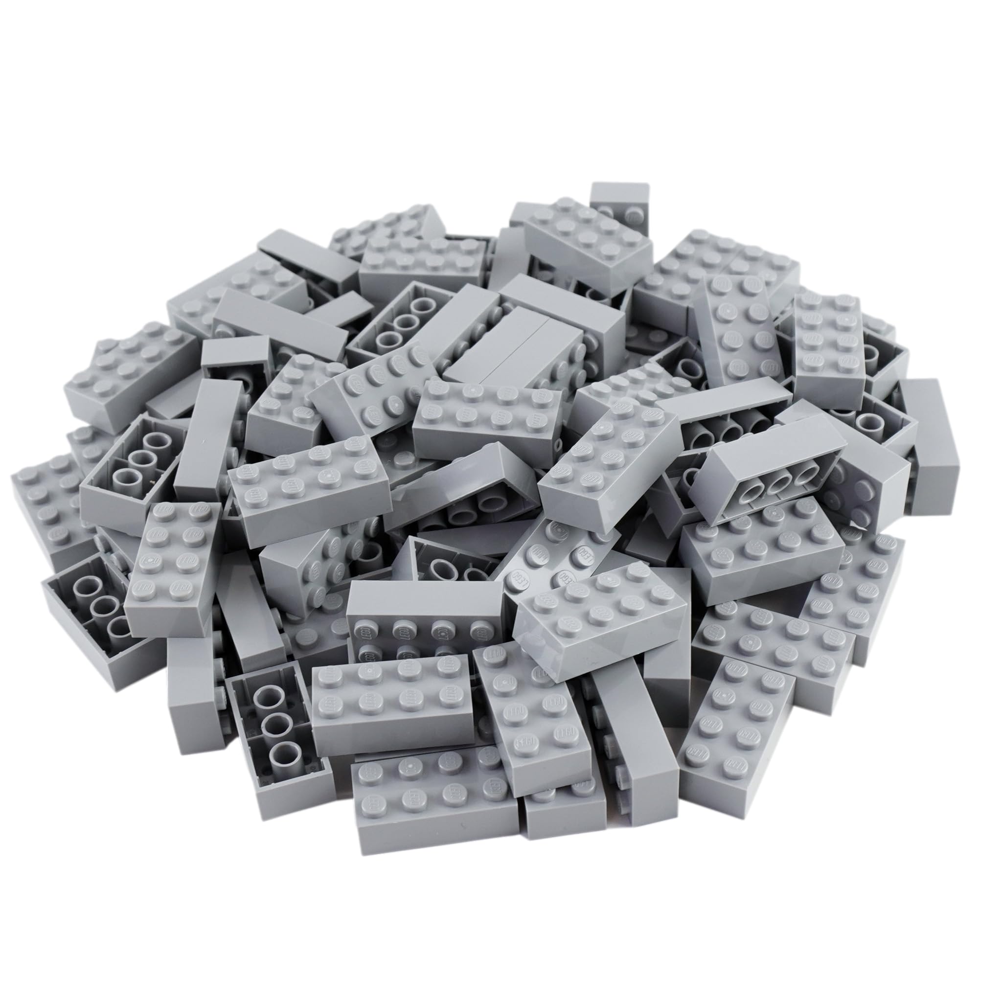 Lego® Classic 2 x 4 grigio chiaro – 100 pietre per edifici epici e design creativi!
